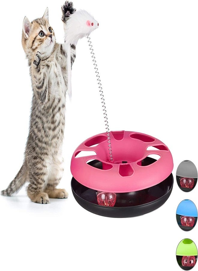 Smart Pups Catch The Mouse & Ball Cat Toy, Interactive, Training, Activity Toy for Cats & Kittens Colour May Very Pack of 1 Pcs - Image 1